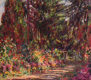 Zahradní cesta v Giverny, 1902 od Claude Monet